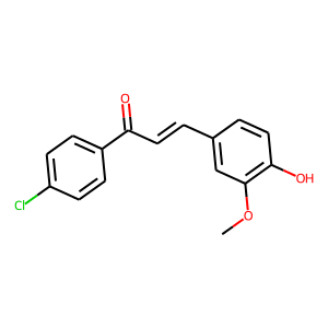 1-(4-CHLOROPHENYL)-3-(4-HYDROXY-3-METHOXYPHENYL)PROP-2-EN-1-ONE