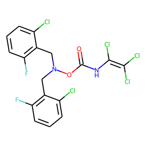 N,N-BIS(2-CHLORO-6-FLUOROBENZYL)-N-(([(1,2,2-TRICHLOROVINYL)AMINO]CARBONYL)OXY)AMINE