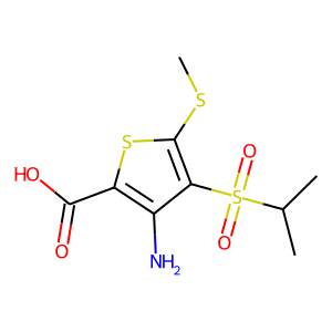 3-AMINO-4-(ISOPROPYLSULFONYL)-5-(METHYLTHIO)THIOPHENE-2-CARBOXYLIC ACID