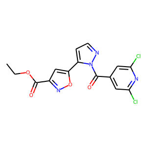 ETHYL5-(1-[(2,6-DICHLORO-4-PYRIDYL)CARBONYL]-1H-PYRAZOL-5-YL)ISOXAZOLE-3-CARBOXYLATE