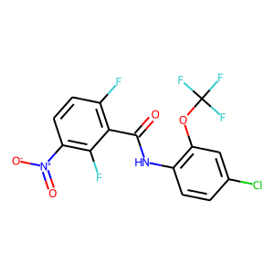 N-[4-CHLORO-2-(TRIFLUOROMETHOXY)PHENYL]-2,6-DIFLUORO-3-NITROBENZAMIDE