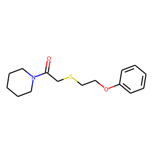 2-[(2-PHENOXYETHYL)THIO]-1-PIPERIDINOETHAN-1-ONE