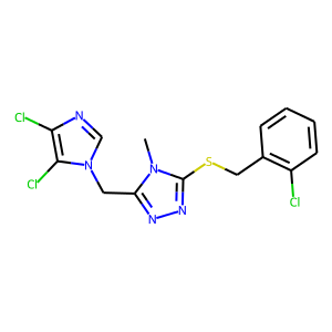 3-[(2-CHLOROBENZYL)THIO]-5-[(4,5-DICHLORO-1H-IMIDAZOL-1-YL)METHYL]-4-METHYL-4H-1,2,4-TRIAZOLE