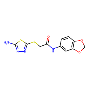 2-[(5-AMINO-1,3,4-THIADIAZOL-2-YL)THIO]-N-(1,3-BENZODIOXOL-5-YL)ACETAMIDE