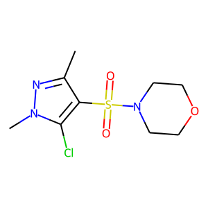 4-[(5-CHLORO-1,3-DIMETHYL-1H-PYRAZOL-4-YL)SULFONYL]MORPHOLINE