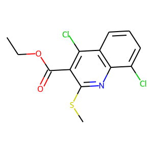 ETHYL4,8-DICHLORO-2-(METHYLTHIO)QUINOLINE-3-CARBOXYLATE