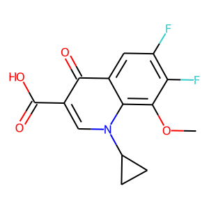 1-Cyclopropyl-6,7-difluoro-8-methoxy-4-oxo-3-quinolinecarboxylic acid