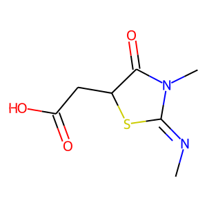 2-[3-Methyl-2-(methylimino)-4-oxo-1,3-thiazolan-5-yl]acetic acid