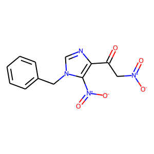 2-Nitro-1-[5-nitro-1-(phenylmethyl)-1H-imidazol-4-yl]ethanone