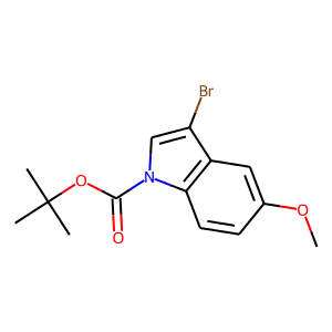 3-Bromo-5-methoxyindole-1-carboxylic acid tert-butylester