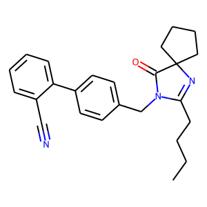 4-[(2-n-Butyl-4-oxo-1,3-diazaspiro[4.4]non-1-en-3-yl)methyl]-(1,1-biphenyl)-2-carbonitrile