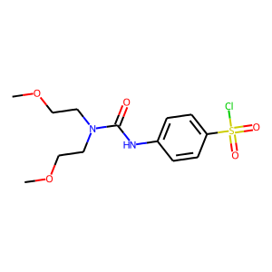 4-[3,3-Bis(2-methoxyethyl)ureido]benzenesulfonylchloride