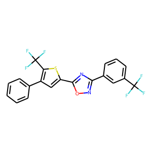 5-[4-Phenyl-5-(trifluoromethyl)-2-thienyl]-3-[3-(trifluoromethyl)phenyl]-1,2,4-oxadiazole