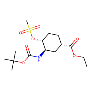 (1S,3R,4R)-3-[(tert-Butoxycarbonyl)amino]-4-[(methanesulfonyl)oxy]cyclohexanecarboxylic acid ethyl ester