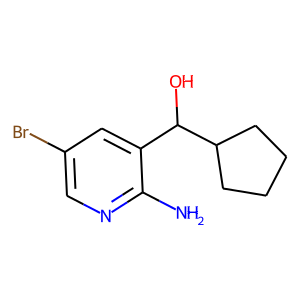 (2-amino-5-bromopyridin-3-yl)(cyclopentyl)methanol