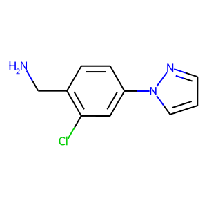 (2-chloro-4-(1H-pyrazol-1-yl)phenyl)methanamine