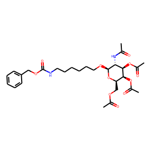 (2R,3R,4R,5R,6R)-5-acetamido-2-(acetoxymethyl)-6-((6-(((benzyloxy)carbonyl)amino)hexyl)oxy)tetrahydro-2H-pyran-3,4-diyl diacetate