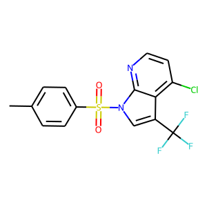 1H-Pyrrolo[2,3-b]pyridine,4-chloro-1-[(4-methylphenyl)sulfonyl]-3-(trifluoromethyl)-