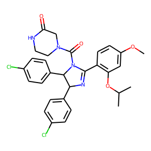 4-[[4,5-Bis(4-chlorophenyl)-4,5-dihydro-2-[4-methoxy-2-(1-methylethoxy)phenyl]-1H-imidazol-1-yl]carbonyl]-2-piperazinone